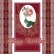 GIFT TAG Birthday Rose